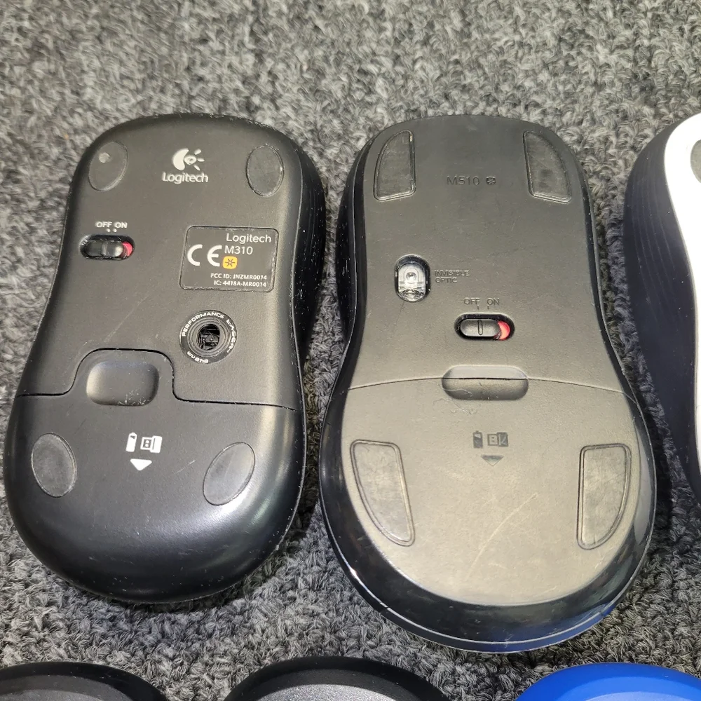 7pc Logitech Wireless Mouse without USB Nano Receivers - AS IS
